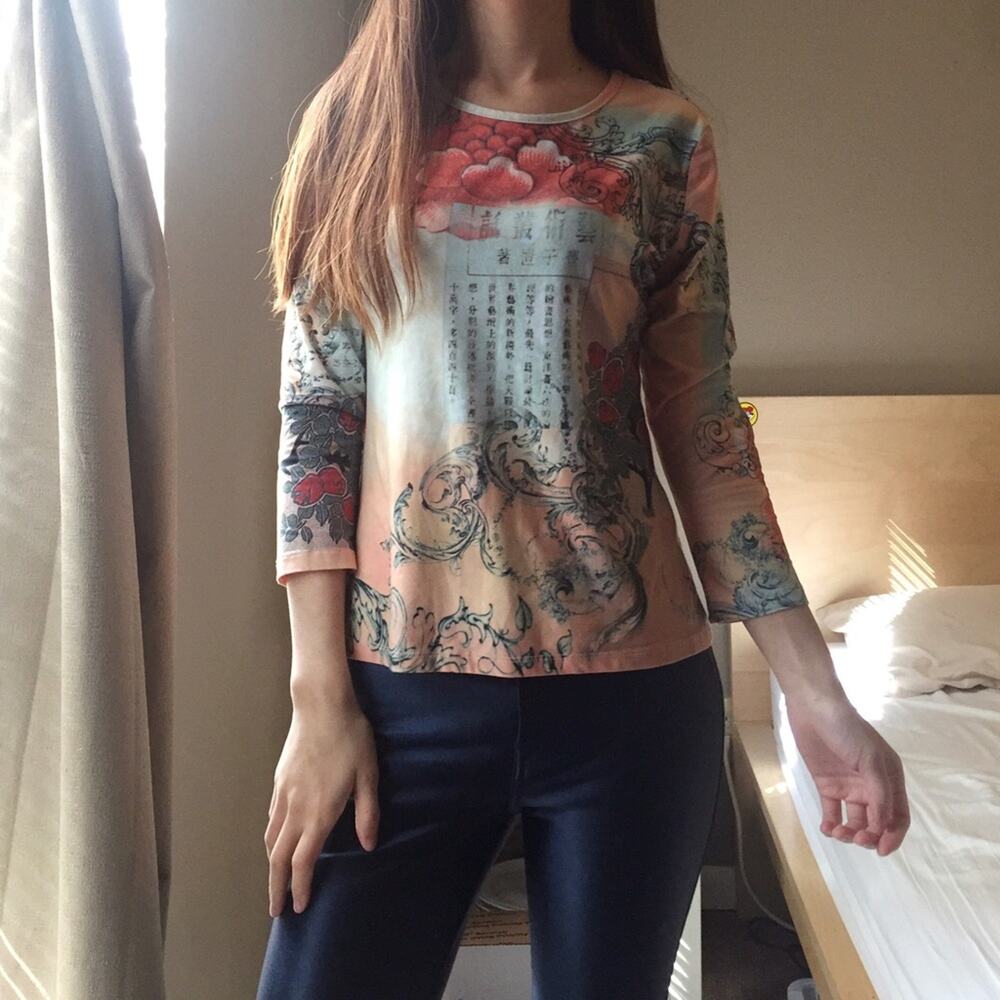 Jessica Max USA Multi Color Printed Stretch Top.-CA8